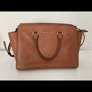 Selma Medium Saffiano Leather Satchel